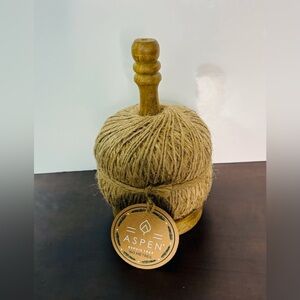 Aspen Natural Jute Twine on Wooden Holder